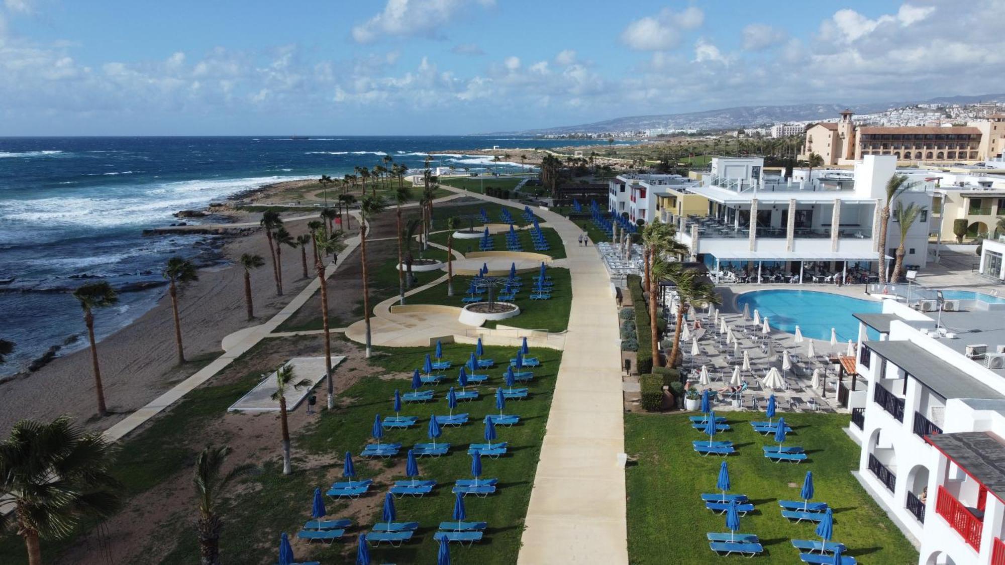 Ferienwohnung Eden Blue-Horizon 1B, Paphos, Sea View, Pool Konia Exterior foto