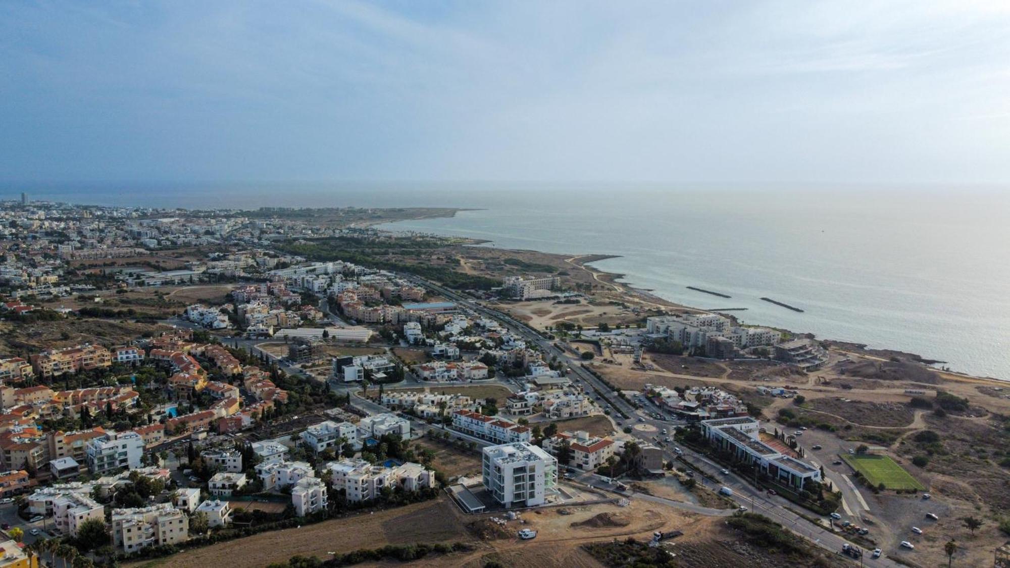 Ferienwohnung Eden Blue-Horizon 1B, Paphos, Sea View, Pool Konia Exterior foto